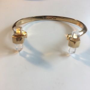 Rachel Zoe Gold Crystal Cuff Bracelet